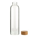 VANILLA SEASON INDAUR Water bottle made of borosilicate glass with cork sleeve, 500 ml