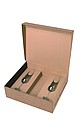 VANILLA SEASON PAPUA Gift box with two champagne glasses and space for bottle, 250 ml