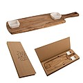 VANILLA SEASON TAKAOKA Practical set of serving board and two ceramic bowls