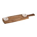 VANILLA SEASON TAKAOKA Practical set of serving board and two ceramic bowls