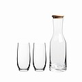 VANILLA SEASON WAINUI SET Elegant Bohemia Crystal set of glass carafe and two glasses