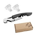VANILLA SEASON YANARIA Set of two glass stoppers and a corkscrew
