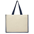 Varai 320 g/m2 canvas and jute shopping tote bag 23L