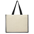 Varai 320 g/m2 canvas and jute shopping tote bag 23L