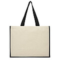 Varai 320 g/m2 canvas and jute shopping tote bag 23L