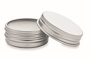 Vegan lip balm in round tin