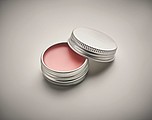 Vegan lip balm in round tin