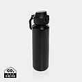 Via RCS Re-steel lockable sport bottle 600ML, black