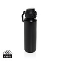 Via RCS Re-steel lockable sport bottle 600ML, black