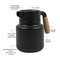 VINGA Arbe RCS vacuum jug 1200 ML, black, black