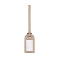 VINGA Baltimore RCS recycled polyester luggage tag, greige