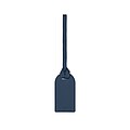 VINGA Baltimore RCS recycled polyester luggage tag, navy