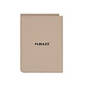 VINGA Baltimore RCS recycled polyester RFID passport cover, greige
