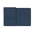 VINGA Baltimore RCS recycled polyester RFID passport cover, navy