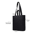 VINGA Hilo AWARE™ recycled canvas zip tote, black