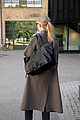 VINGA Livorno GRS recycled polyester maxi tote, black