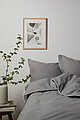 VINGA Marston OCS organic cotton bed linen, 4 pcs set, grey