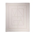VINGA Monogram GRS blanket, natural raw