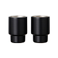 VINGA Nagano RCS recycled SS mugs, set of 2, black