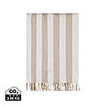 VINGA Ornos GRS recycled cotton hammam towel, beige, white