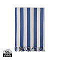 VINGA Ornos GRS recycled cotton hammam towel, blue, white