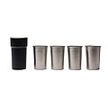 VINGA Parks RCS SS cup, 4 pcs, 250 ML, black