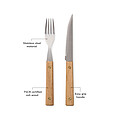 VINGA Paso 8 pcs bbq cutlery set, brown