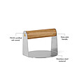 VINGA Paso smash burger press, brown