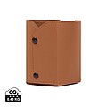 VINGA Timo PU RCS RPET pen holder, brown