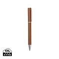 VINGA Timo RCS recycled aluminium pen, brown