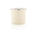 Vintage enamel mug, white