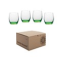 VS HATTA set of 4 neon glasses, green