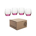VS HATTA set of 4 neon glasses, pink