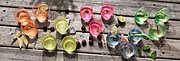VS HATTA set of 4 neon glasses, pink