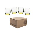 VS HATTA set of 4 neon glasses, yellow