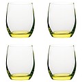 VS HATTA set of 4 neon glasses, yellow