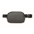 Waist bag in 210D polyester, stone grey