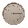 Wall clock in PP, grey