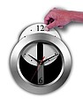 Wall clock Silver