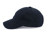 Washed light cap, black