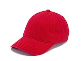 Washed light cap, red
