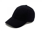 Washed slub cap, black