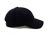 Washed slub cap, black