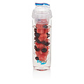 Water bottle with infuser, blue