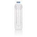 Water bottle with infuser, blue
