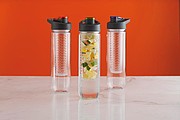 Water bottle with infuser blue