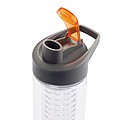 Water bottle with infuser orange