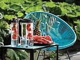 Water bottle with infuser orange