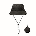Water repellent fisherman hat, black
