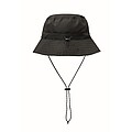 Water repellent fisherman hat, black